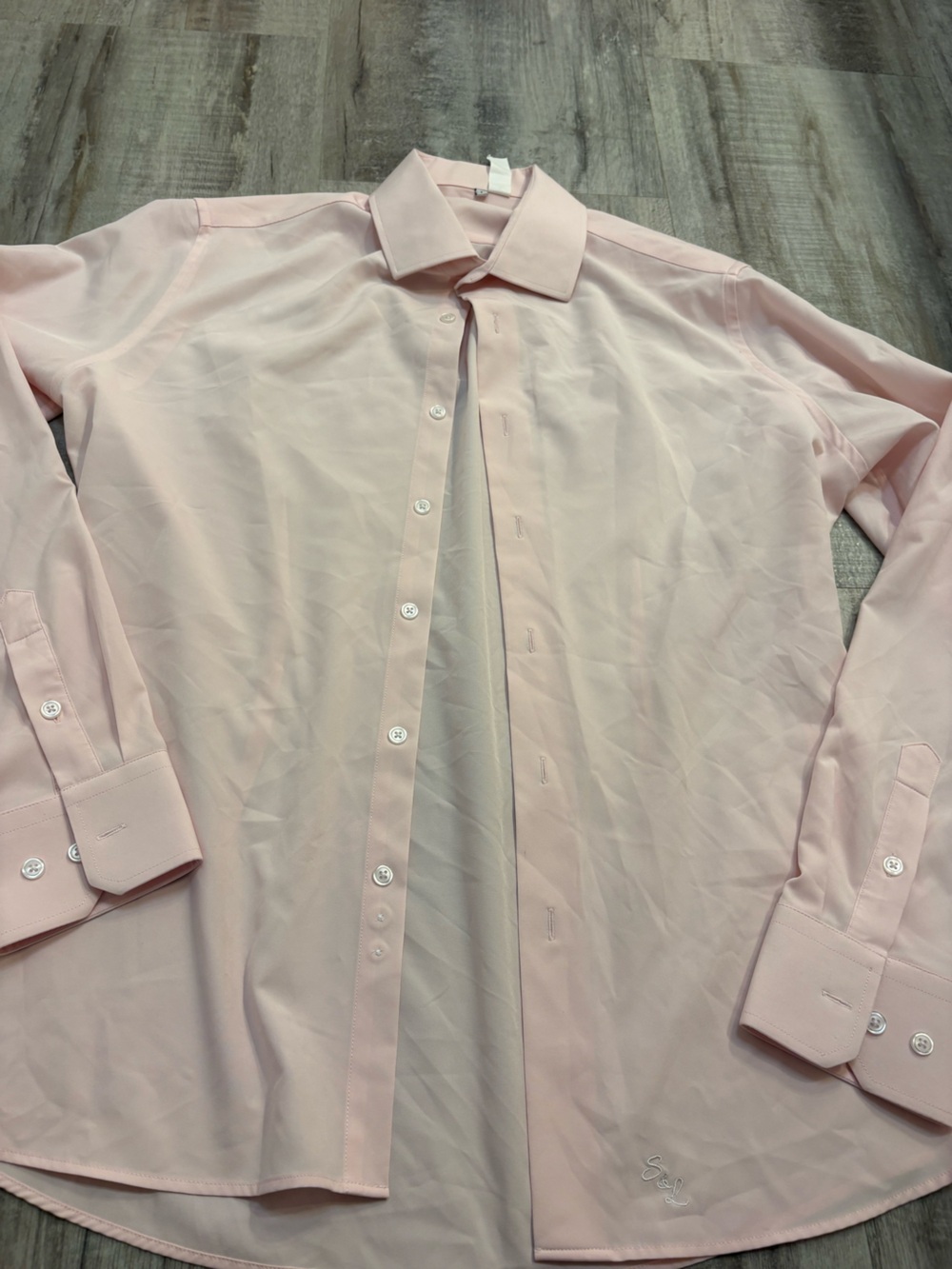 State & Liberty Men’s Light Pink Dress Shirt L